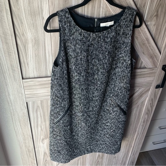 NWT - The Loft Tweed Style Shift Dress WITH POCKETS - Picture 2 of 7
